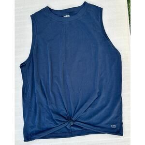 EUC CALIA by Carrie Underwood Everyday Boyfriend Tank – Blue Tie Front – Size XL